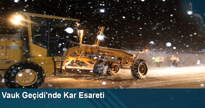 Vauk Geçidi'nde kar esareti