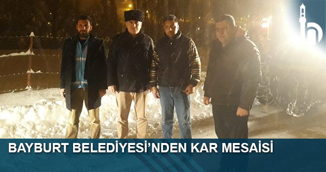 Bayburt Belediyesi'nden Kar Mesaisi