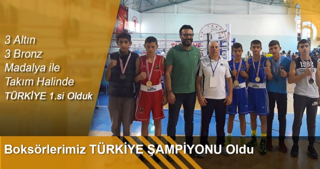 Boksörlerimiz TÜRKİYE ŞAMPİYONU Oldu