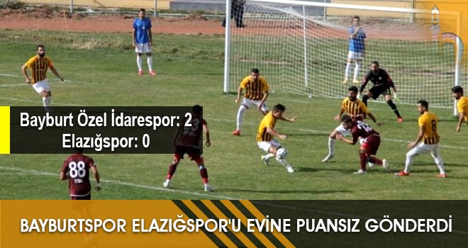 Bayburtspor Elazığspor'u Evine Puansız Gönderdi