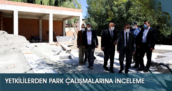 Yetkililerden Park Çalışmalarına İnceleme