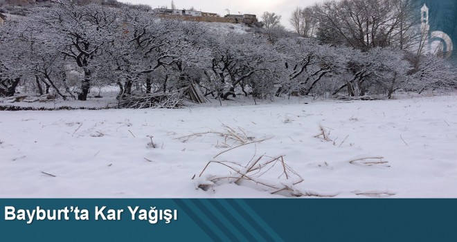 Bayburt’ta kar yağışı