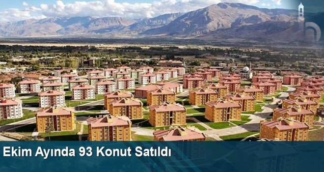 Bayburt'ta Ekim ayında 93 konut satıldı