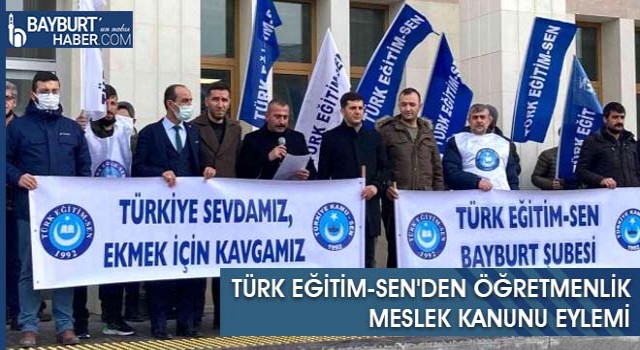 Türk Eğitim-Sen'den Öğretmenlik Meslek Kanunu Eylemi