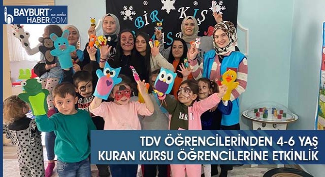 TDV Öğrencilerinden 4-6 Yaş Kuran Kursu Öğrencilerine Etkinlik