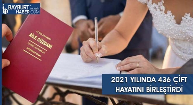 2021 Yılında 436 Çift Hayatını Birleştirdi