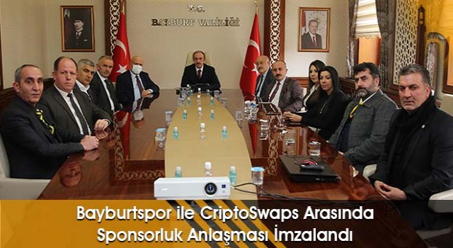 Bayburtspor ile CriptoSwaps Arasında Sponsorluk Anlaşması İmzalandı