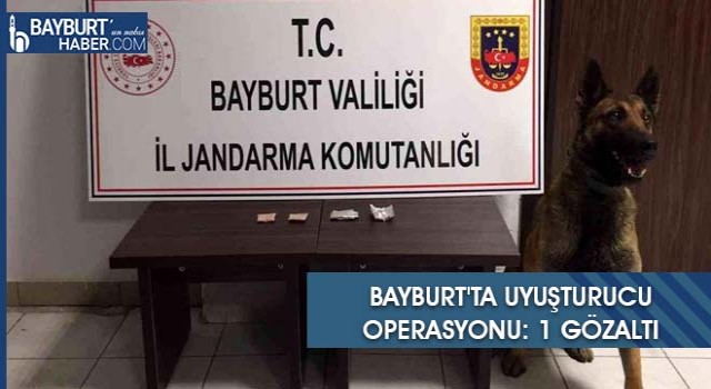 Bayburt'ta Uyuşturucu Operasyonu: 1 Gözaltı