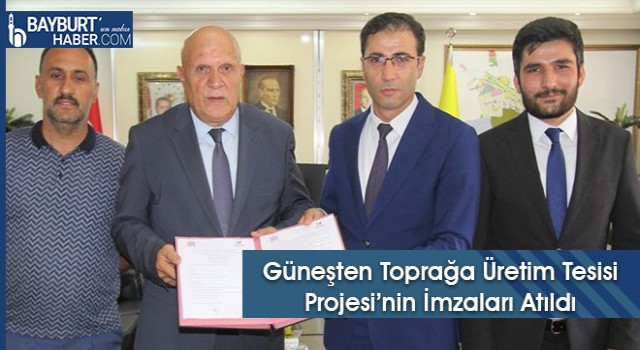 Güneşten Toprağa Üretim Tesisi Projesi’nin İmzaları Atıldı