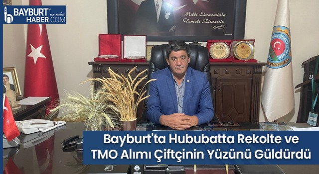 Bayburt'ta Hububatta Rekolte ve TMO Alımı Çiftçinin Yüzünü Güldürdü