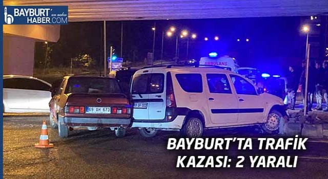 Bayburt’ta Trafik Kazası: 2 Yaralı