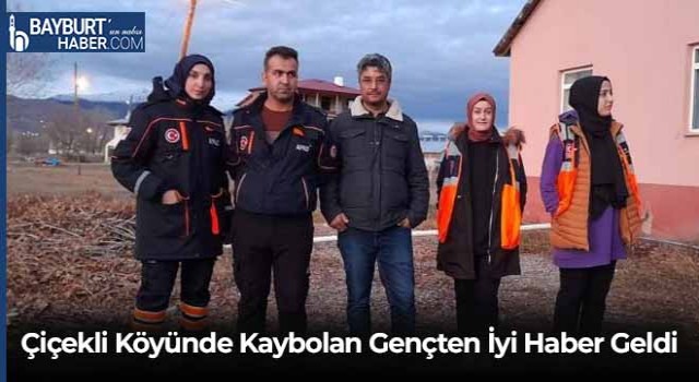 Çiçekli Köyünde Kaybolan Gençten İyi Haber Geldi