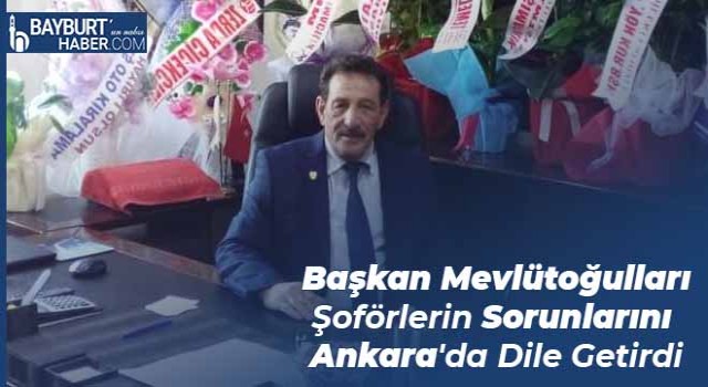 Başkan Mevlütoğulları Şoförlerin Sorunlarını Ankara'da Dile Getirdi