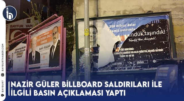 Nazir Güler Billboard Saldırıları İle İlgili Basın Açıklaması Yaptı