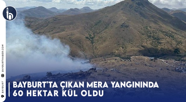 Bayburt'ta Çıkan Mera Yangınında 60 Hektar Kül Oldu