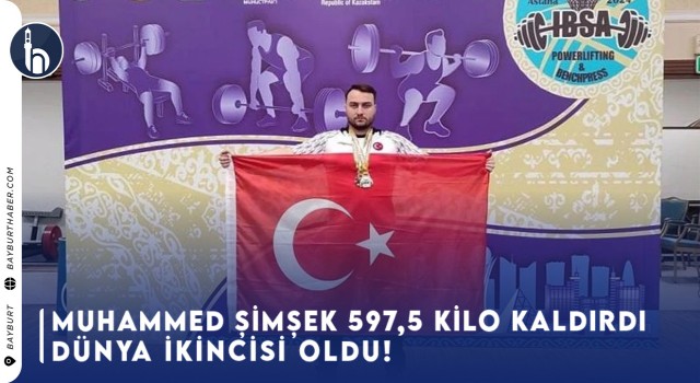 Muhammed Şimşek 597,5 Kilo Kaldırdı Dünya İkinci Oldu!