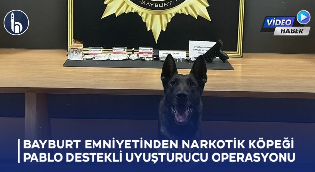 Bayburt Emniyetinden Narkotik Köpeği Pablo Destekli Uyuşturucu Operasyonu