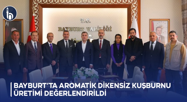Bayburt’ta aromatik dikensiz kuşburnu üretimi değerlendirildi
