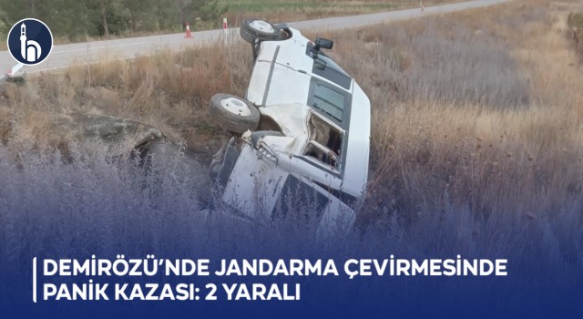 Demirözü’nde yaşlı sürücü jandarma çevirmesinde kazaya neden oldu: 2 yaralı