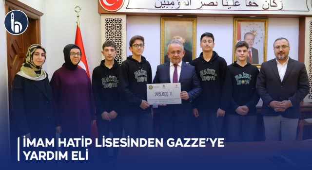 İmam Hatip Lisesinden Gazze’ye Yardım Eli