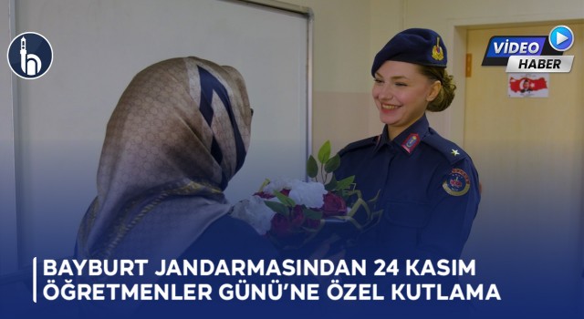 Bayburt Jandarmasından 24 Kasım Öğretmenler Günü’ne Özel Kutlama