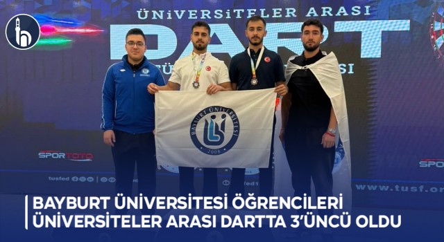 Bayburt Üniversitesi Öğrencileri Üniversiteler Arası Dartta 3’üncü Oldu
