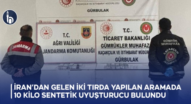 İran’dan Gelen İki Tırda Yapılan Aramada Sentetik Uyuşturucu Bulundu