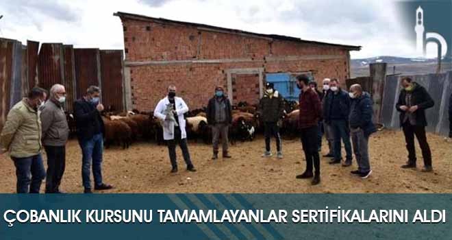 Çobanlık Kursunu Tamamlayanlar Sertifikalarını Aldı