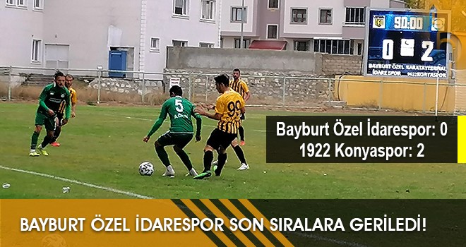 Bayburt Özel İdarespor Son Sıralara Geriledi!