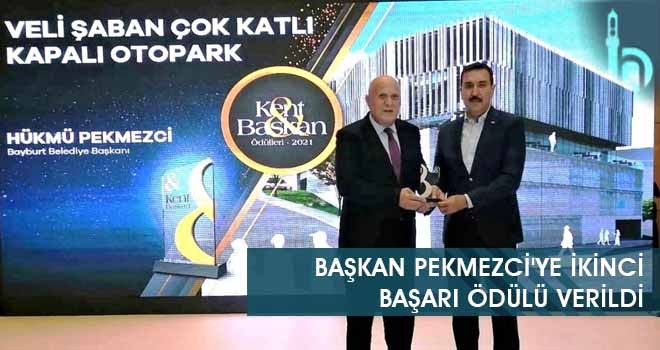 Başkan Pekmezci'ye İkinci Başarı Ödülü Verildi