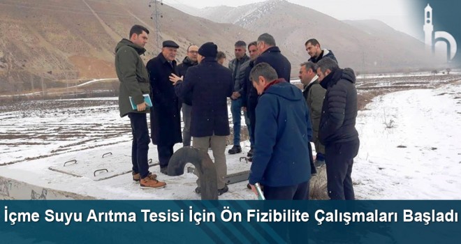 İçme suyu arıtma tesisi için ön fizibilite çalışmaları başladı