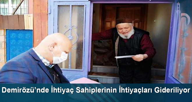 Demirözü’nde İhtiyaç Sahiplerinin İhtiyaçları Gideriliyor