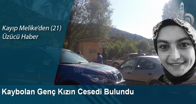 Bayburt'ta Kaybolan Genç Kızın Cesedi Bulundu