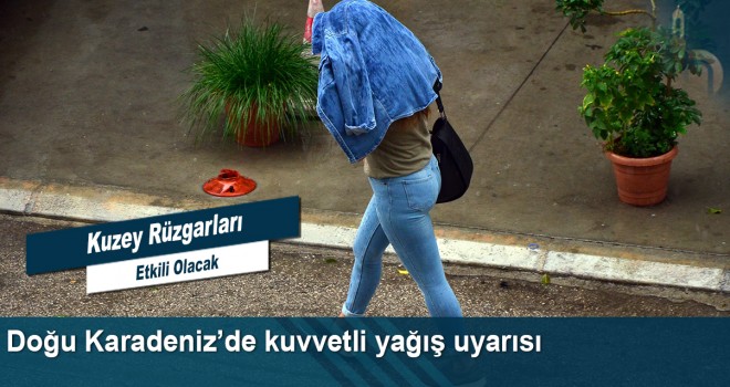 Doğu Karadeniz’de kuvvetli yağış uyarısı