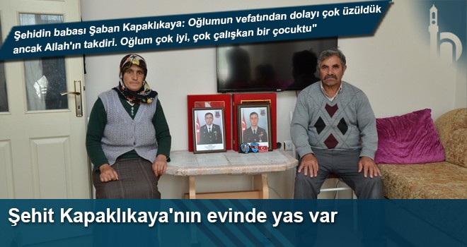 Akıntıya Kapılarak Şehit Olan Uzman Çavuş Eyüp Kapaklıkaya'nın Çorum'daki Evinde Yas Var