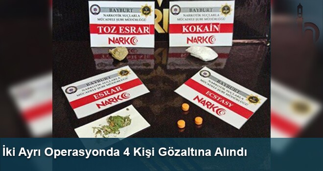 İki Ayrı Operasyonda 4 Kişi Gözaltına Alındı