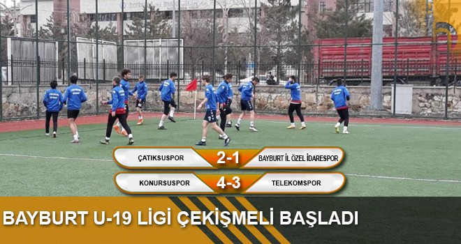 Bayburt U-19 Futbol Ligi Müsabakaları Hafta Sonunda Başladı.