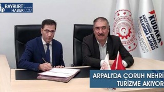 Arpalı'da Çoruh Nehri Turizme Akıyor