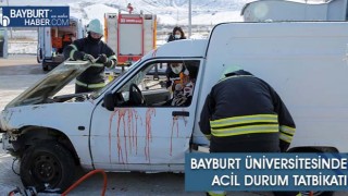 Bayburt Üniversitesinde Acil Durum Tatbikatı