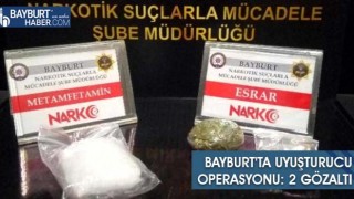 Bayburt'ta Uyuşturucu Operasyonu: 2 Gözaltı