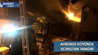 Ahbunus Köyünde Korkutan Yangın