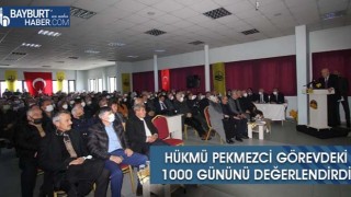 Hükmü Pekmezci Görevdeki 1000 Gününü Değerlendirdi