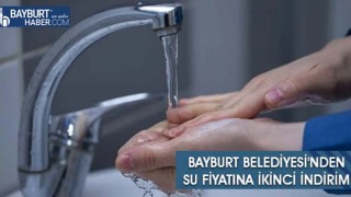 Bayburt Belediyesi'nden Su Fiyatına İkinci İndirim