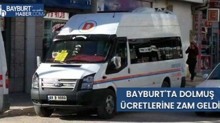 Bayburt'ta Dolmuş Ücretlerine Zam Geldi