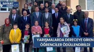 Yarışmalarda Dereceye Giren Öğrenciler Ödüllendirildi