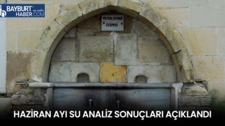 Haziran Ayı Su Analiz Sonuçları Açıklandı