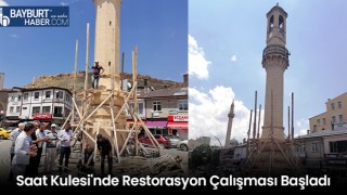 Saat Kulesi'nde Restorasyon Çalışması Başladı