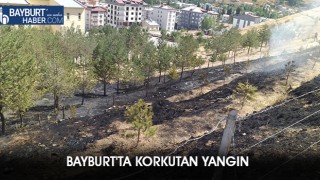 Bayburt'ta Korkutan Yangın