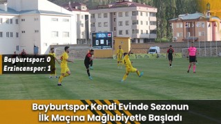 Bayburtspor Kendi Evinde Sezonun İlk Maçına Mağlubiyetle Başladı