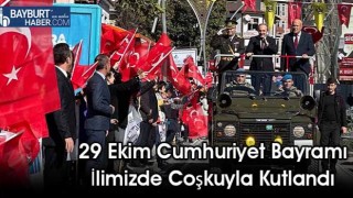 29 Ekim Cumhuriyet Bayramı İlimizde Coşkuyla Kutlandı